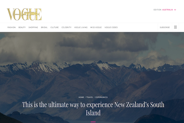 Mahu Whenua features on Vogue